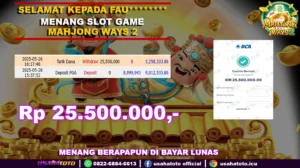Bukti jp kemenangan slot game mahjong ways2 26 mei 25