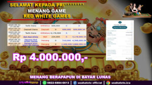 Bukti jp kemenangan game red white game 31 mei 25